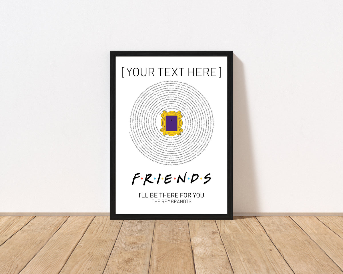 I'll Be There For You Vinyl Disc Print - CharacterBox