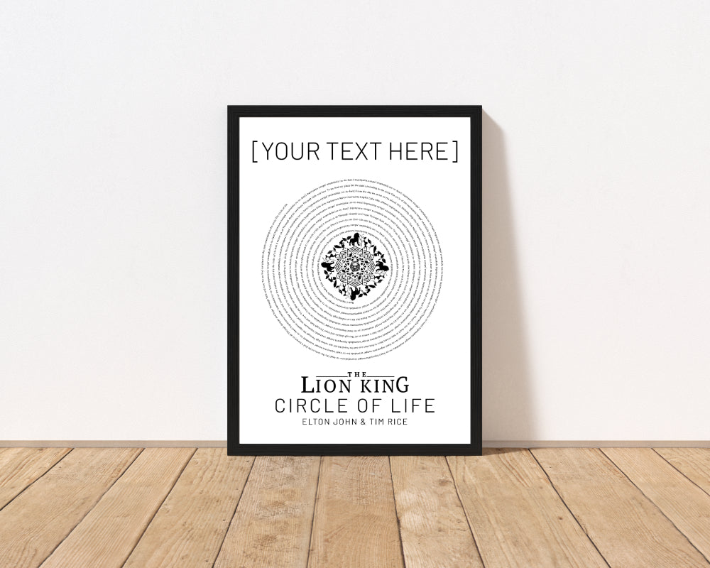 Circle Of Life Vinyl Disc Print - CharacterBox