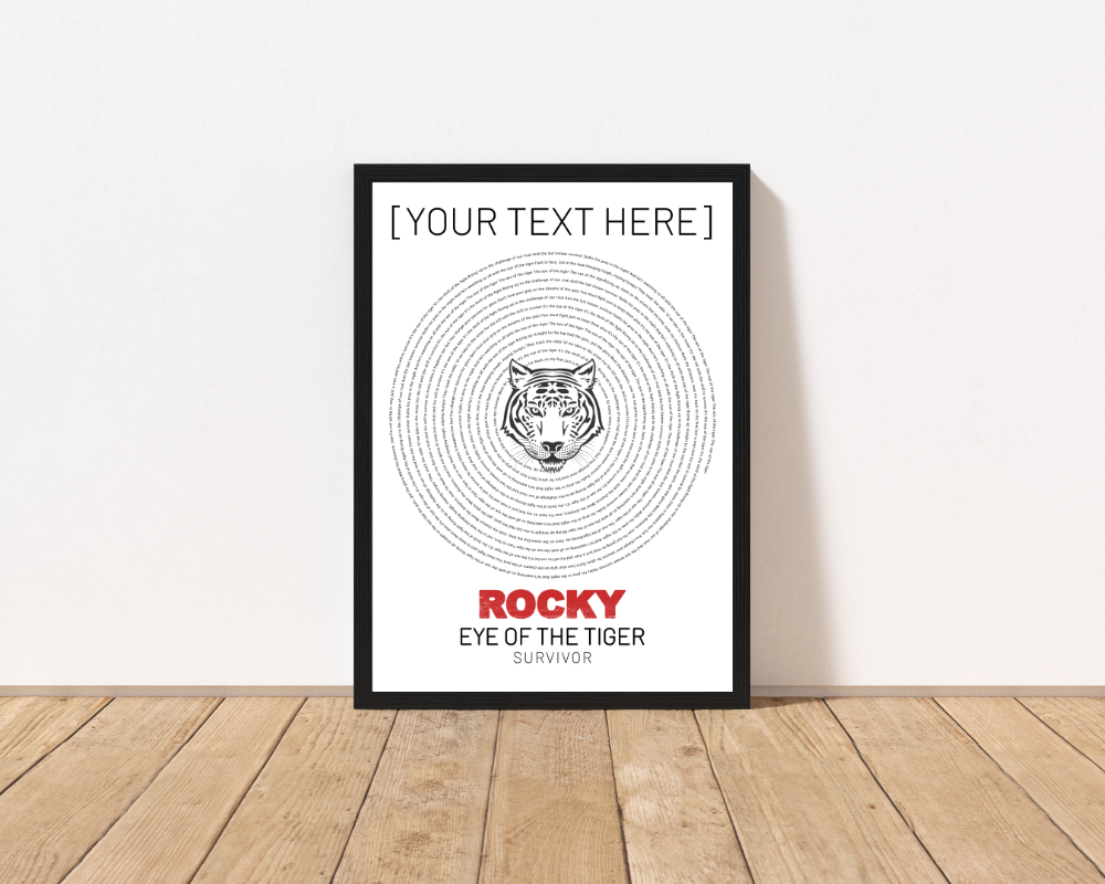 Eye Of The Tiger Vinyl Disc Print - CharacterBox