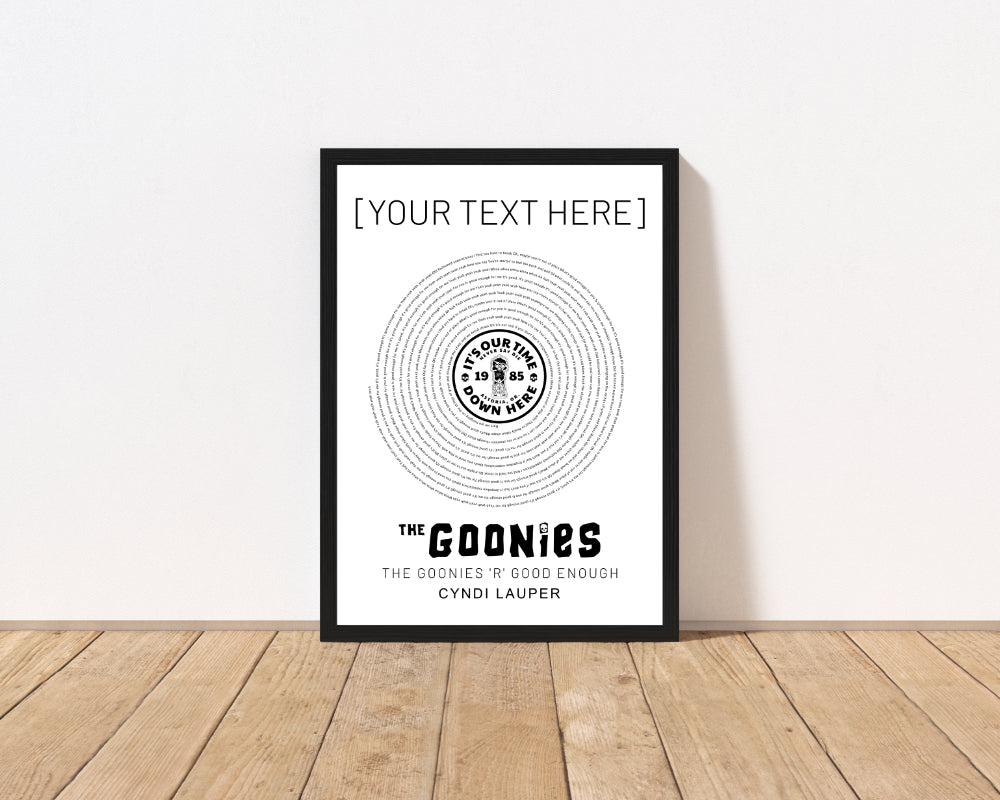 The Goonies R Good Enough Vinyl Disc Print - CharacterBox