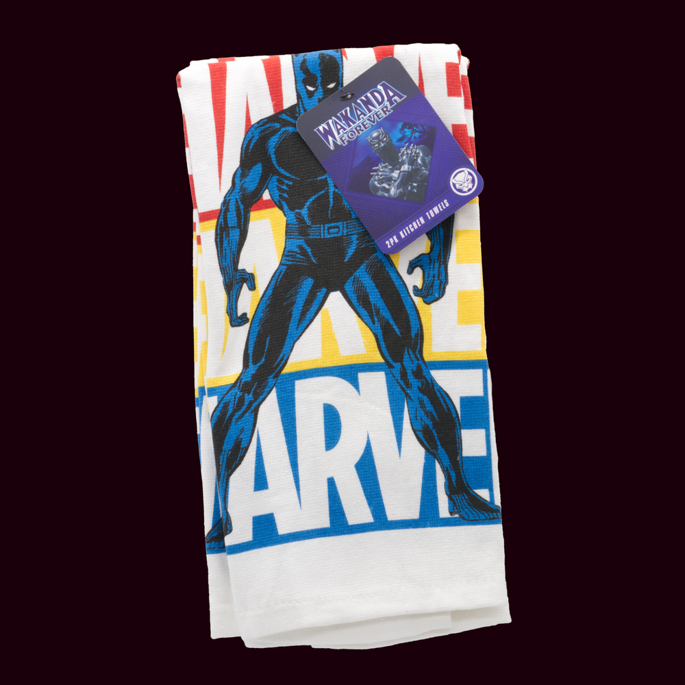 Black Panther Comic Book Marvel Avengers Tea Towel - CharacterBox