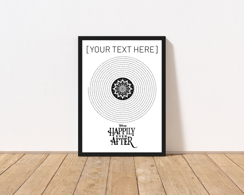 Happily Ever After Vinyl Disc Print - CharacterBox