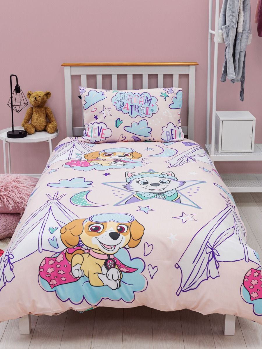 Paw Patrol Sleepover Single Duvet Reversible Cover Set - CharacterBox